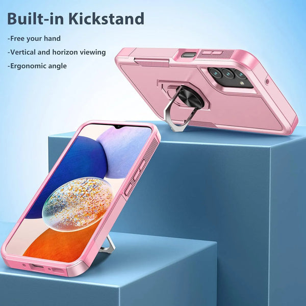 For Samsung Galaxy A15 A14 5G A54 Case Shockproof Phone Cover + Tempered Glass