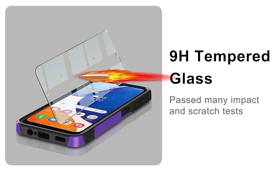 For Samsung Galaxy A15 A14 5G A54 Case Shockproof Phone Cover + Tempered Glass