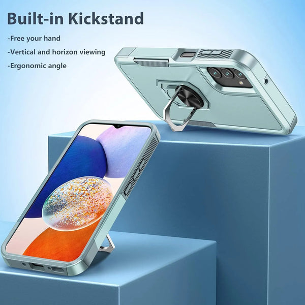 For Samsung Galaxy A15 A14 5G A54 Case Shockproof Phone Cover + Tempered Glass