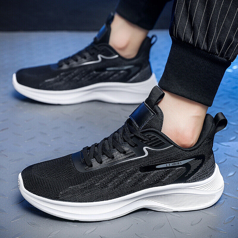 Men's Athletic Shoes Lightweight Jogging Shoes Running Lace Up Sneaker for Men