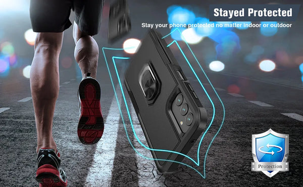 For Samsung Galaxy A15 A14 5G A54 Case Shockproof Phone Cover + Tempered Glass