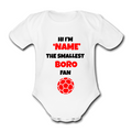BORO Babygrow Baby vest grow gift custom FOOTBALL Personalised @middlesbrough