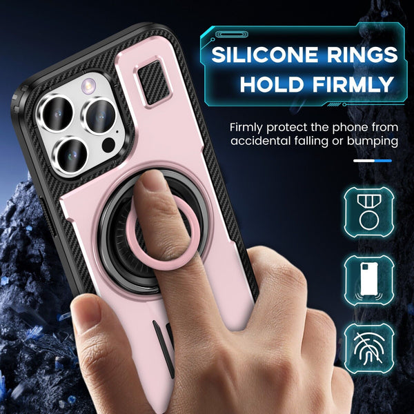 For iPhone 16 15 14 Plus 13 12 11 Pro Max Case Shockproof Ring Stand Phone Cover