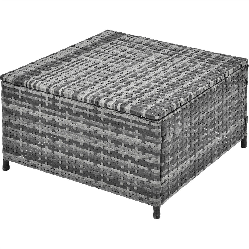 Rattan Garden Furniture Set Sofa Table Recliner Chair Set Patio Outdoor Grey