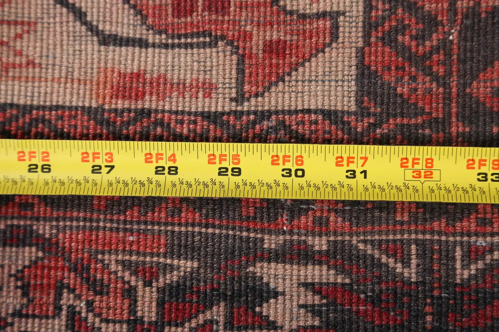 Beige Semi-Antique Geometric Traditional 4x7 Area Rug Hand-knotted Wool Carpet