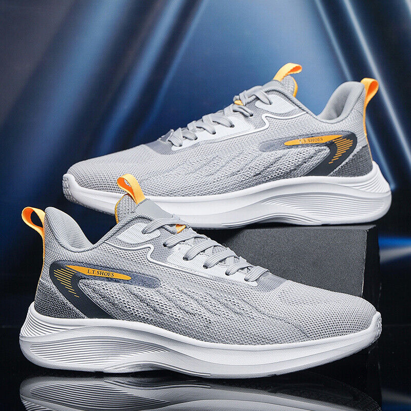 Men's Athletic Shoes Lightweight Jogging Shoes Running Lace Up Sneaker for Men