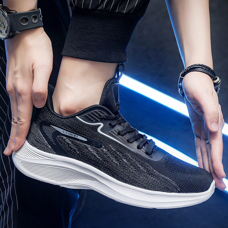Men's Athletic Shoes Lightweight Jogging Shoes Running Lace Up Sneaker for Men
