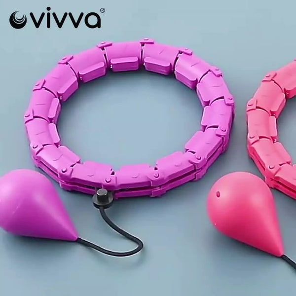 Fitness Smart Hula Hoop Detachable Weighted Hoops Lose Weight Sports 30/36 Knots