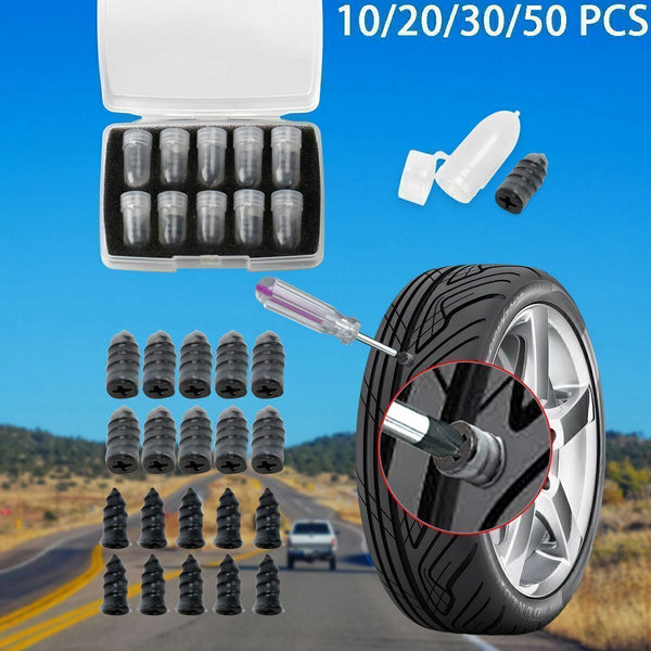 10-80Pcs Car Vacuum Tire Repair Nail Motorcycle Tubeless Tyre Repair Rubber Nail