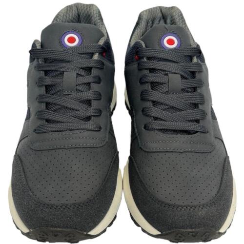 Lambretta Mens Echo 2 Lace Up Sporty Retro Trainers Sneakers Shoes