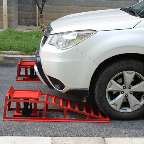4 ton Hydraulic Car Ramps 2PC Garage Auto Van Bottle Lift Jack Ramp Heavy Duty
