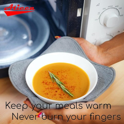 ATICCA Microwave Bowl Holders for Hot Food Set of 4 Bowl Holders for Cozy Bowls