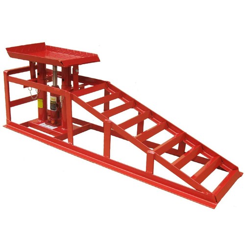 4 ton Hydraulic Car Ramps 2PC Garage Auto Van Bottle Lift Jack Ramp Heavy Duty