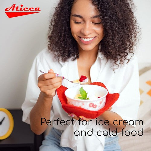 ATICCA Microwave Bowl Holders for Hot Food Set of 4 Bowl Holders for Cozy Bowls