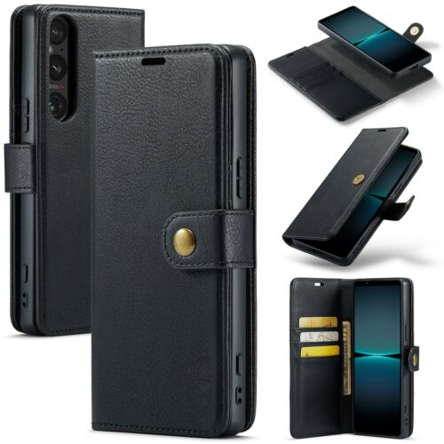For Sony Xperia 1 5 10 VI V 2in1 Magnetic Removable Leather Wallet Case Cover