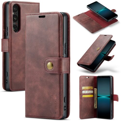 For Sony Xperia 1 5 10 VI V 2in1 Magnetic Removable Leather Wallet Case Cover
