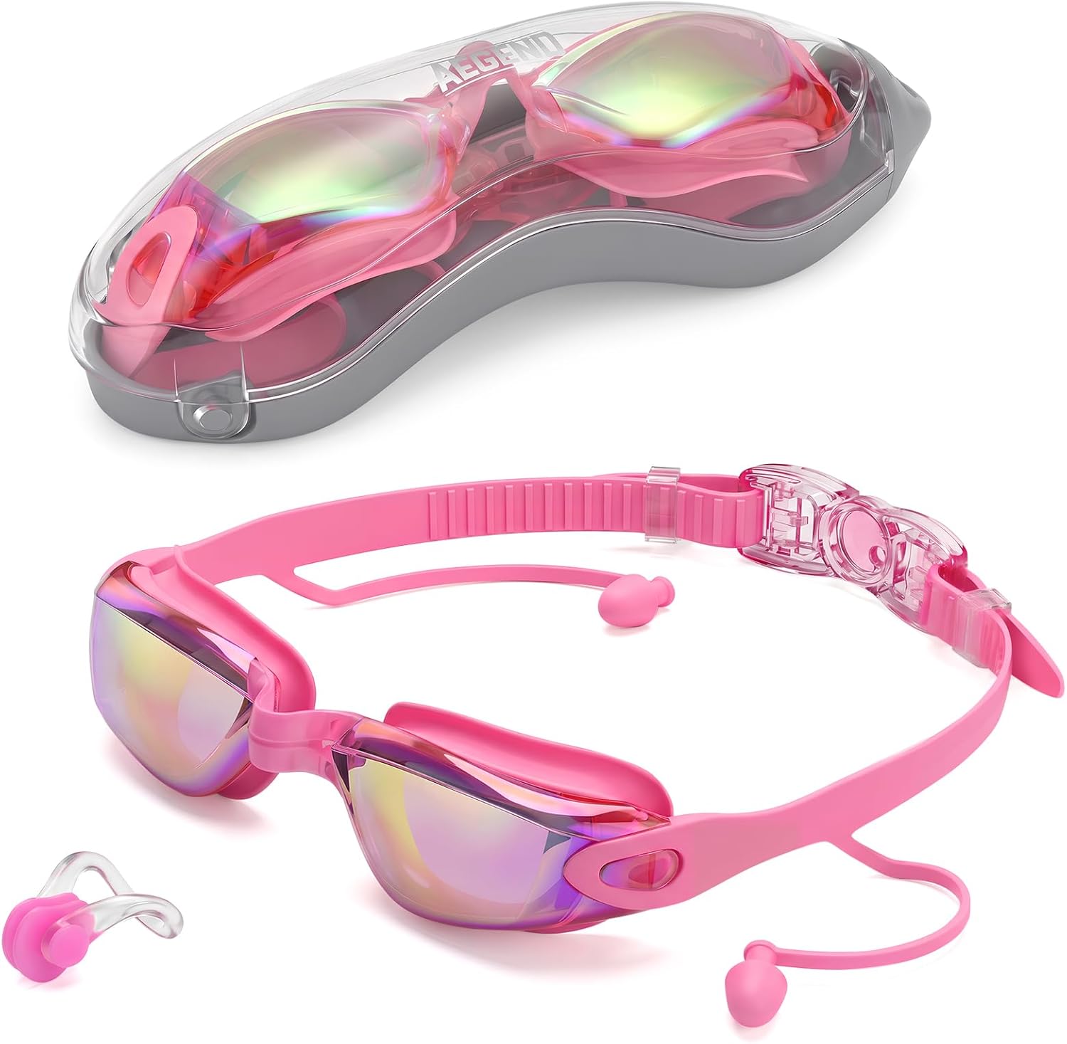 Aegend Swim Goggles, Swimming Goggles No Leaking Full Protection Adult Men Women Youth