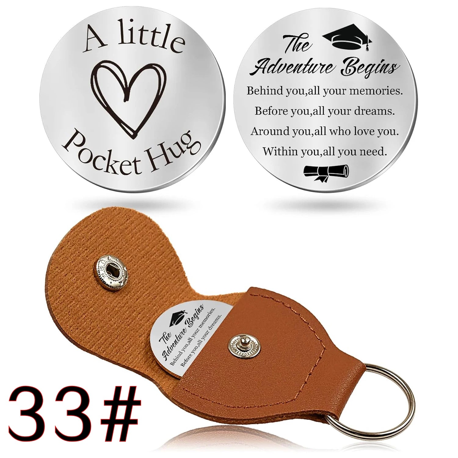 44 styles to choose from Pocket Hug Token Gifts for Men Boyfriend Girlfriend Inspirational Gift for Son Daughter Brother with