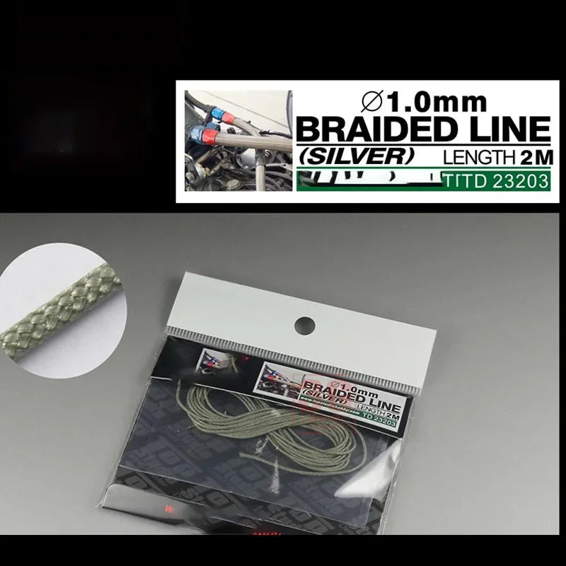 Φ0.6-1.5mm 2m Length Braided Line Assembly Model Building Parts Braid Wire for Military Model Hobby DIY Accessories TD-23201~08