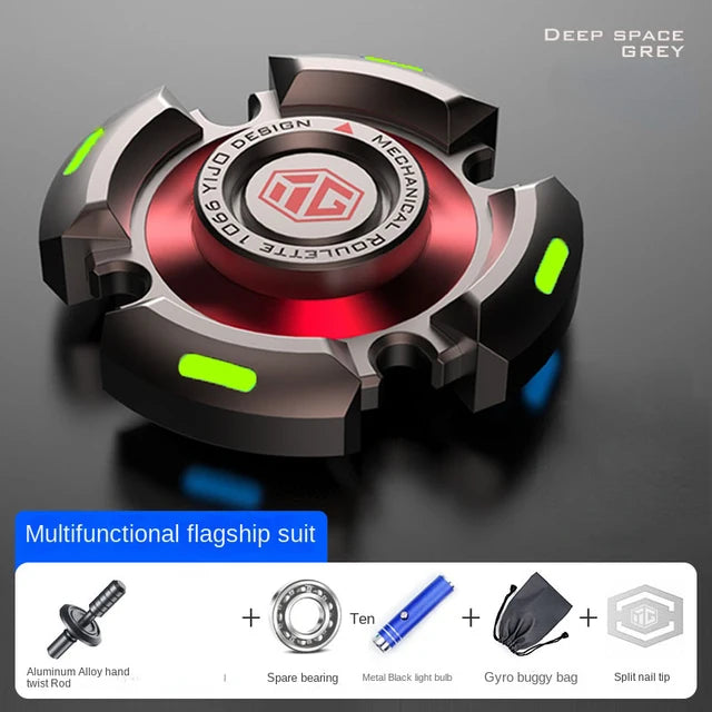 Hot Hand Spinner Metal Alloy Luminous Light Gyroscope Stress Reliever Toys for Adults Children R188 Silent Bearing Cool Gift