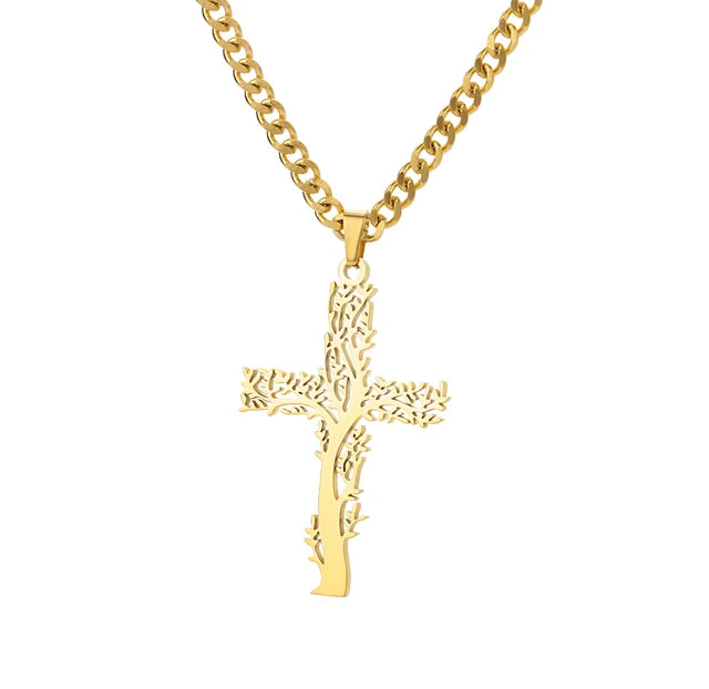 Zircon Heart Cross Necklaces For Women Vintage Geometric Surrounded By Vines Choker Necklace Aesthetic Fashion Jewelry Gift 2024