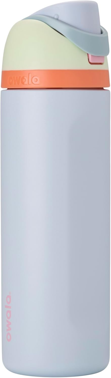 Owala FreeSip Insulated Stainless Steel Water Bottle with Straw for Sports and Travel, BPA-Free Sports Water Bottle, 32 oz, Candy Store