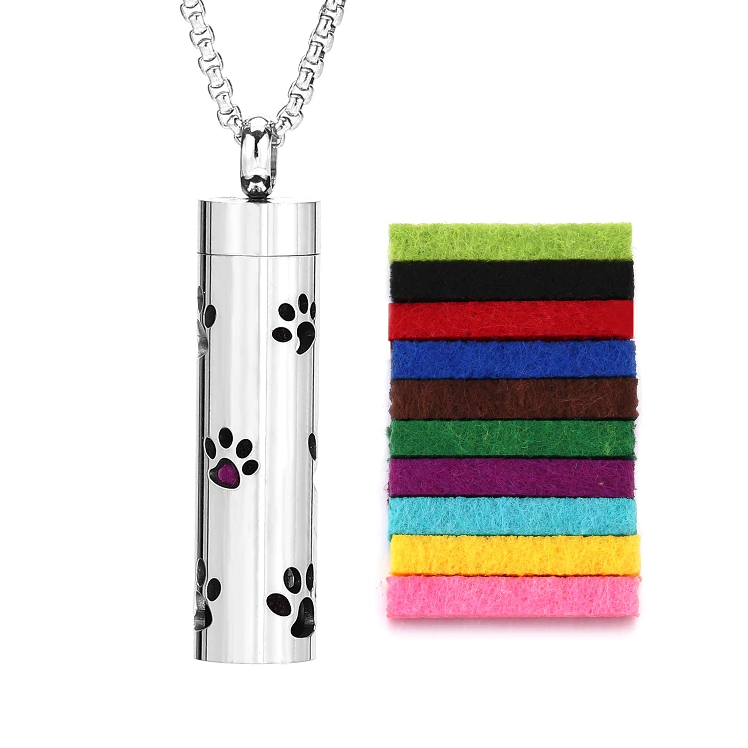 Rvs Holle Verticale Bar Luchtverfrisser Parfum Olie Diffuser Medaillon Charme Sieraden Hanger Ketting Voor Vrouwen Mannen Tiener