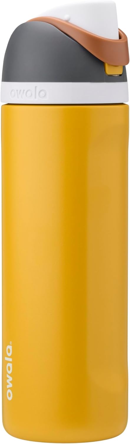 Owala FreeSip Insulated Stainless Steel Water Bottle with Straw for Sports and Travel, BPA-Free Sports Water Bottle, 32 oz, Candy Store