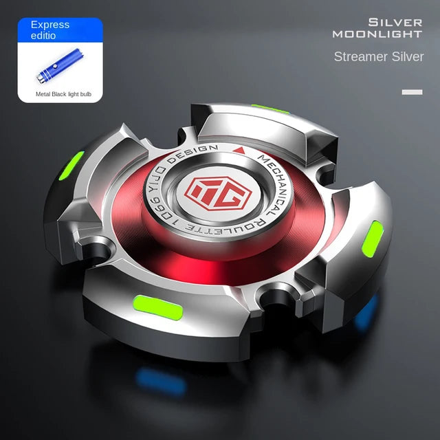 Hot Hand Spinner Metal Alloy Luminous Light Gyroscope Stress Reliever Toys for Adults Children R188 Silent Bearing Cool Gift