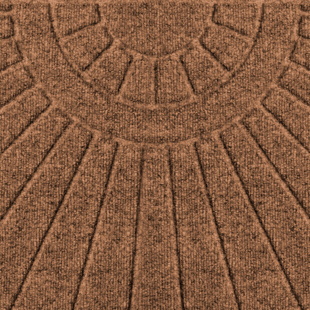 WaterHog Sunburst Half Round Indoor Outdoor Doormat
