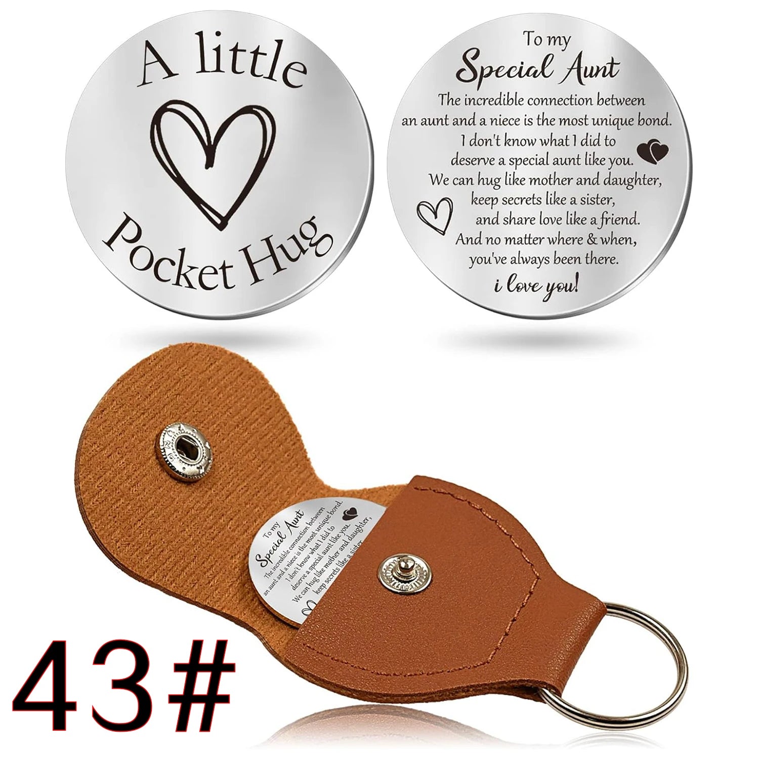 44 styles to choose from Pocket Hug Token Gifts for Men Boyfriend Girlfriend Inspirational Gift for Son Daughter Brother with