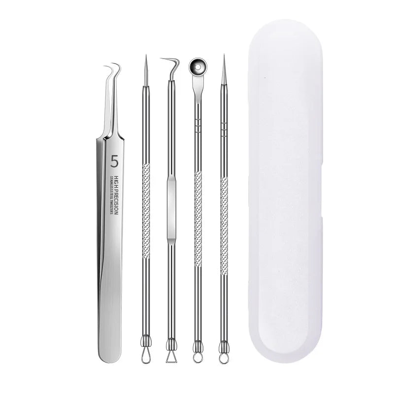 Cell Pimples Blackhead Remover Clip Ultra-fine Tweezers Black Dots Blackhead Extractor Acne Needle Facial Cleaner Skin Care Tool