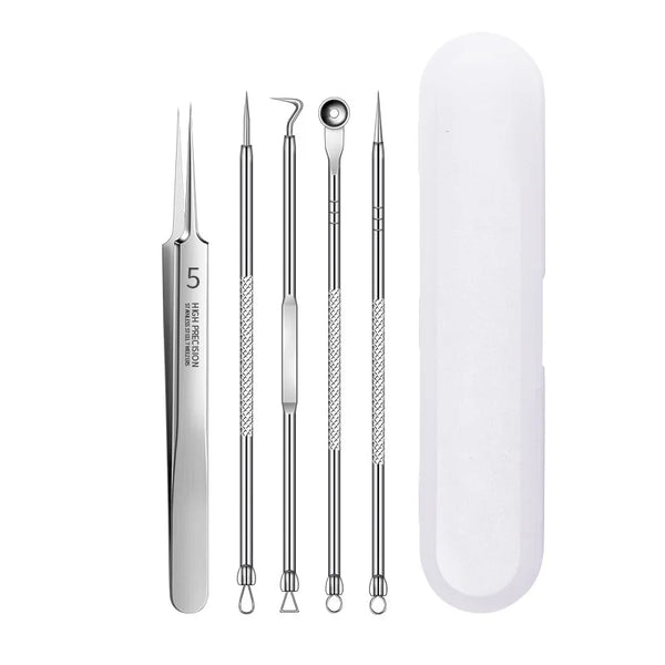 Cell Pimples Blackhead Remover Clip Ultra-fine Tweezers Black Dots Blackhead Extractor Acne Needle Facial Cleaner Skin Care Tool