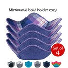 ATICCA Microwave Bowl Holders for Hot Food Set of 4 Bowl Holders for Cozy Bowls
