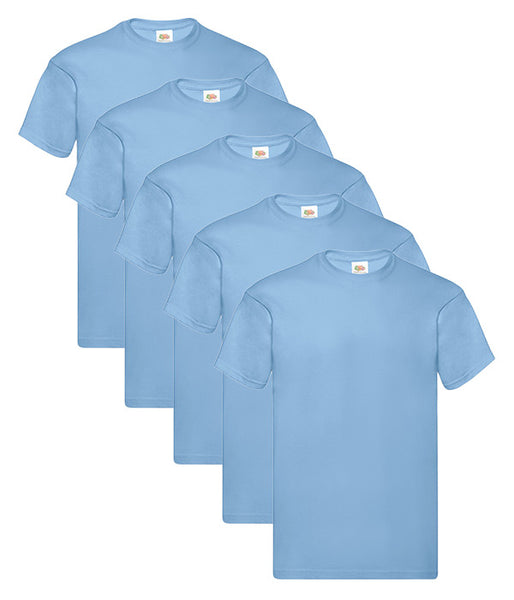 Fruit Of The Loom 61082 Men's Original Crew Neck Tee 5 pack T-Shirts