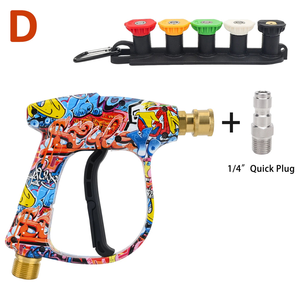 Pressure Washer Water Gun for Car Cleaning Hose Connector For Karcher Nilfisk Parkside Bosch Quick Connector Nozzles