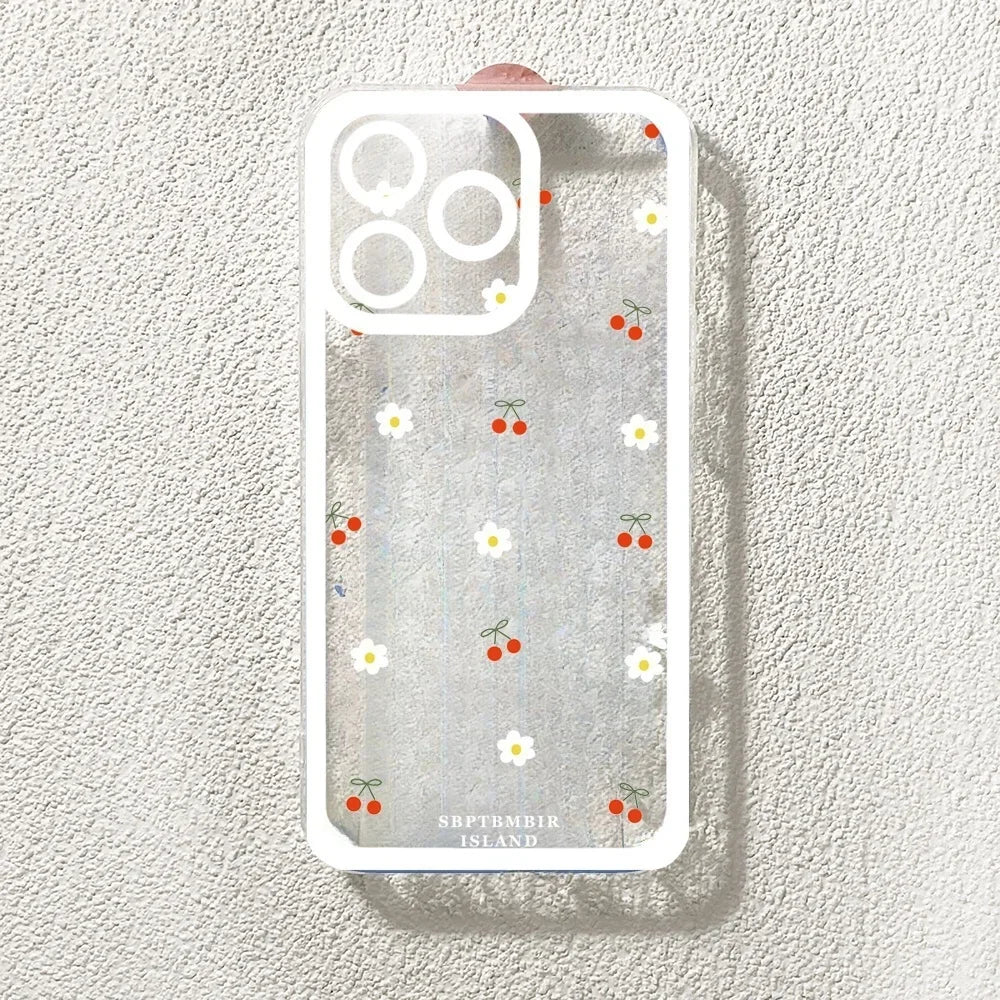 Cute Daisy Flower Holder Case For Samsung Galaxy S25 Edge S24 Ultra S23 S22 S21 Plus S20 FE NOTE 20 A22 A23 A50 cover