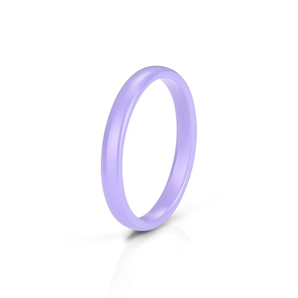 Romantic Sweet 9 Color Design Ceramic Rings Smooth Circular Ring For Women Men Goth Rock Finger Rings Jewelry Engagement Ring