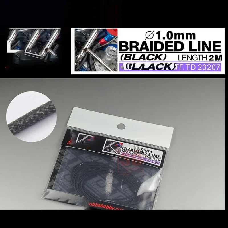 Φ0.6-1.5mm 2m Length Braided Line Assembly Model Building Parts Braid Wire for Military Model Hobby DIY Accessories TD-23201~08