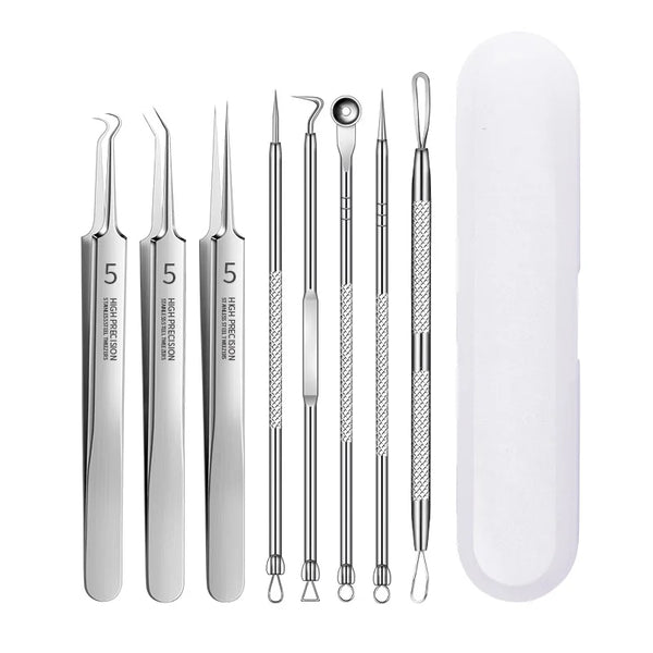 Cell Pimples Blackhead Remover Clip Ultra-fine Tweezers Black Dots Blackhead Extractor Acne Needle Facial Cleaner Skin Care Tool