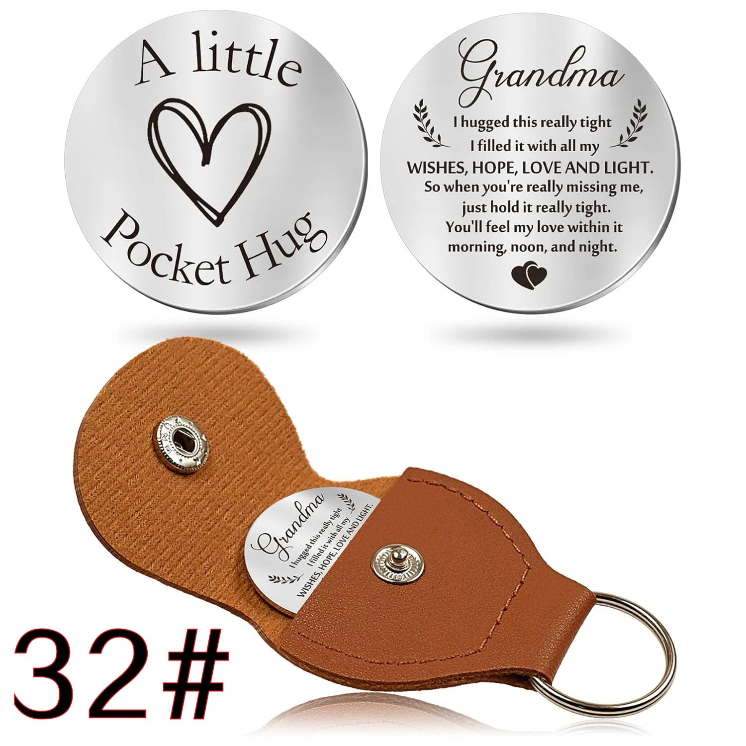 44 styles to choose from Pocket Hug Token Gifts for Men Boyfriend Girlfriend Inspirational Gift for Son Daughter Brother with