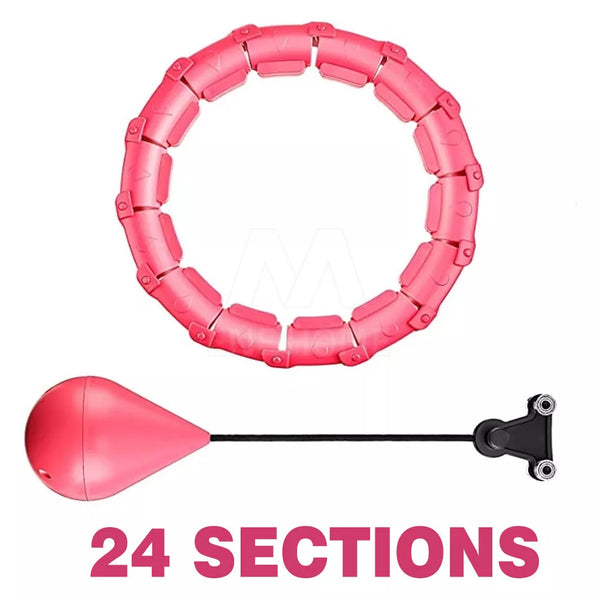 Fitness Smart Hula Hoop Detachable Weighted Hoops Lose Weight Sports 30/36 Knots