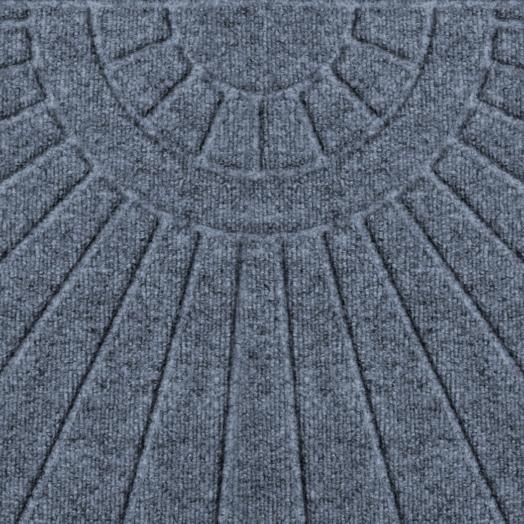 WaterHog Sunburst Half Round Indoor Outdoor Doormat