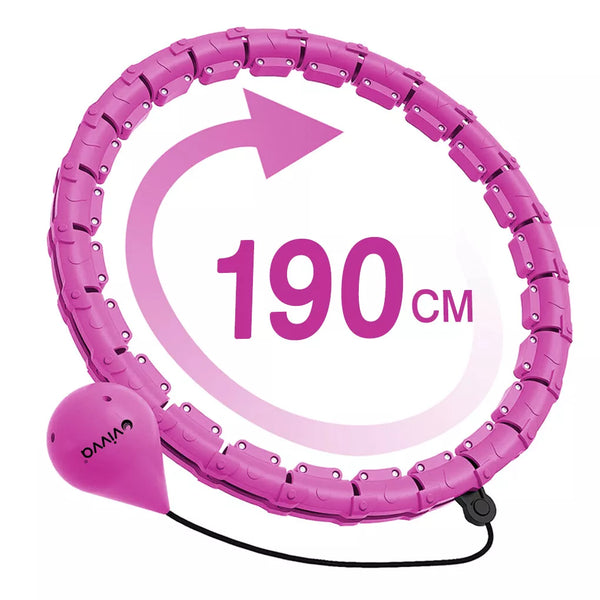 Fitness Smart Hula Hoop Detachable Weighted Hoops Lose Weight Sports 30/36 Knots