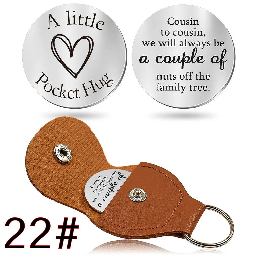 44 styles to choose from Pocket Hug Token Gifts for Men Boyfriend Girlfriend Inspirational Gift for Son Daughter Brother with