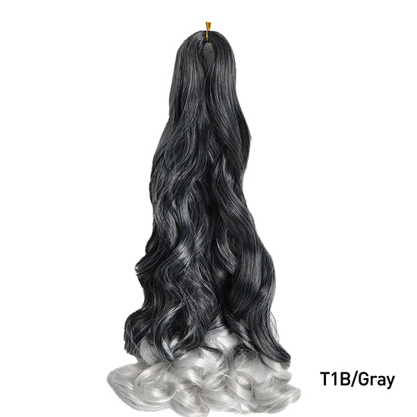 French Curls Braiding Hair Synthetic Hair Spiral Curls Braids Hair Pre Stretched Loose Wave Braiding Hair Extensions For Women
