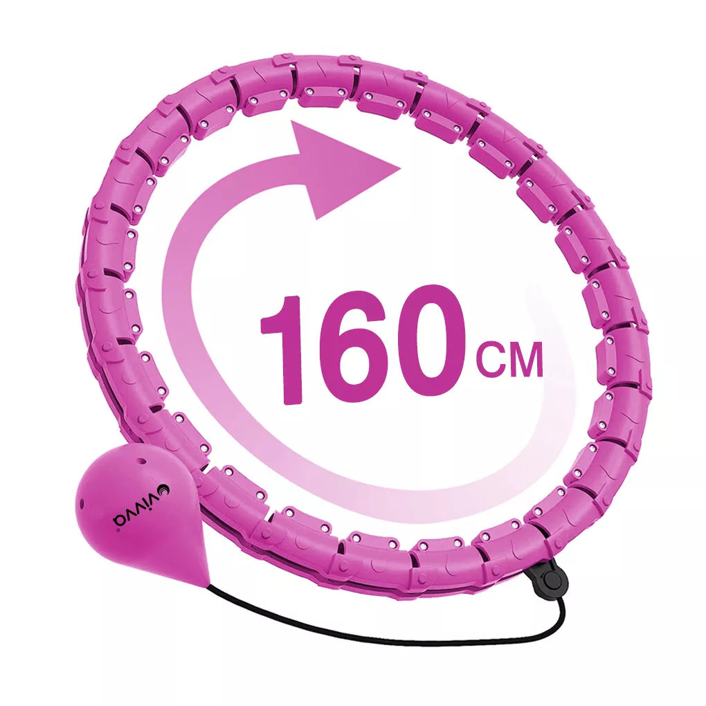 Fitness Smart Hula Hoop Detachable Weighted Hoops Lose Weight Sports 30/36 Knots