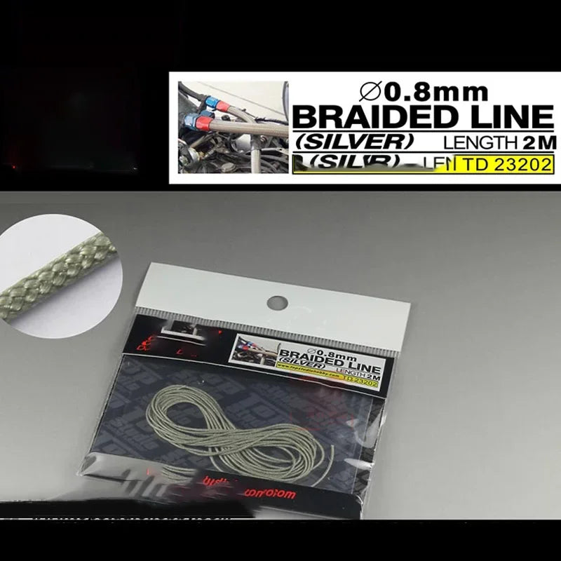 Φ0.6-1.5mm 2m Length Braided Line Assembly Model Building Parts Braid Wire for Military Model Hobby DIY Accessories TD-23201~08