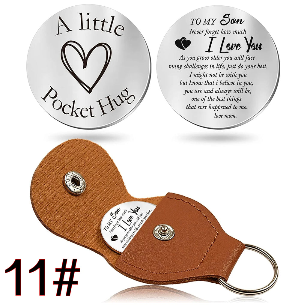 44 styles to choose from Pocket Hug Token Gifts for Men Boyfriend Girlfriend Inspirational Gift for Son Daughter Brother with