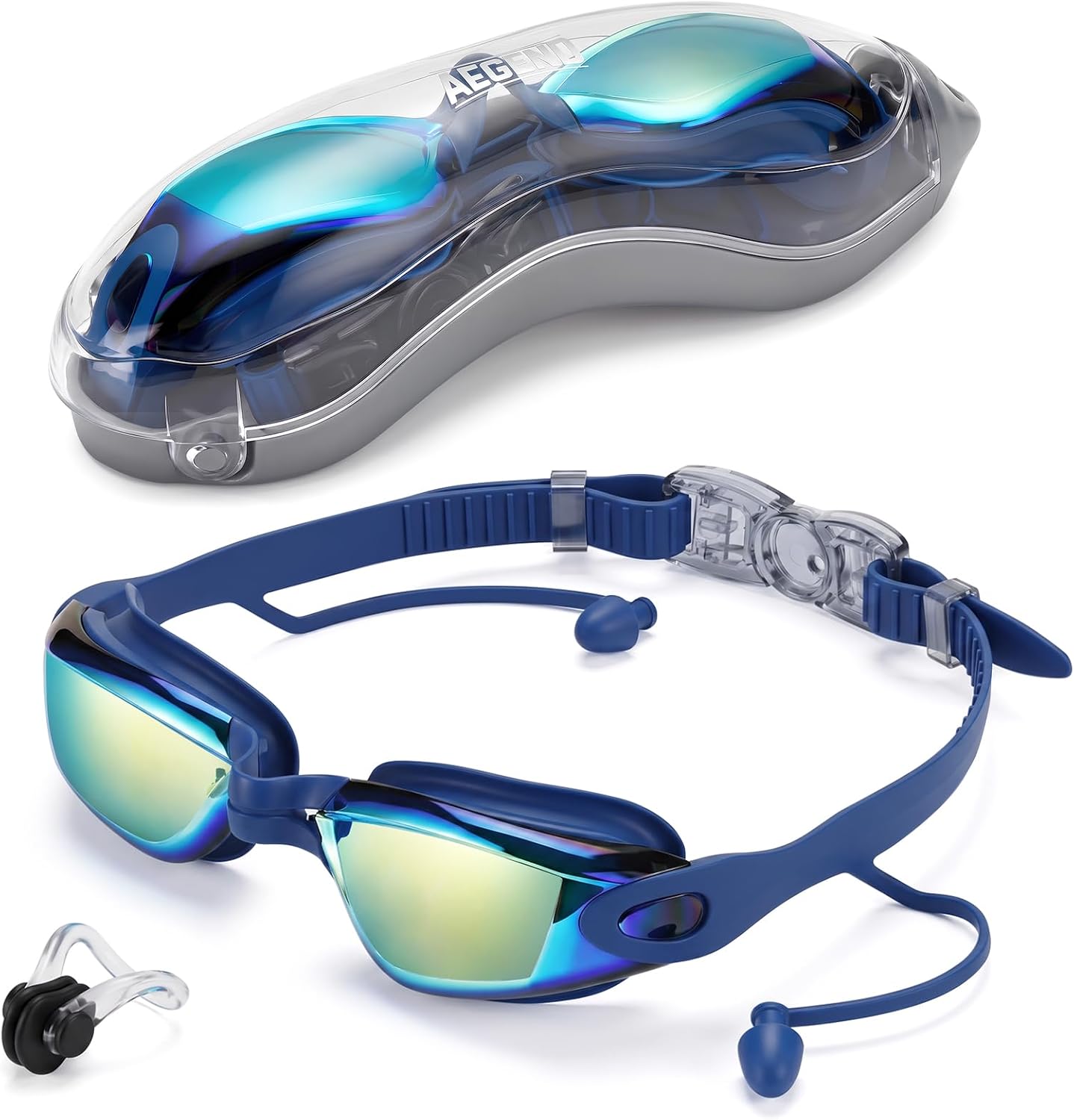 Aegend Swim Goggles, Swimming Goggles No Leaking Full Protection Adult Men Women Youth